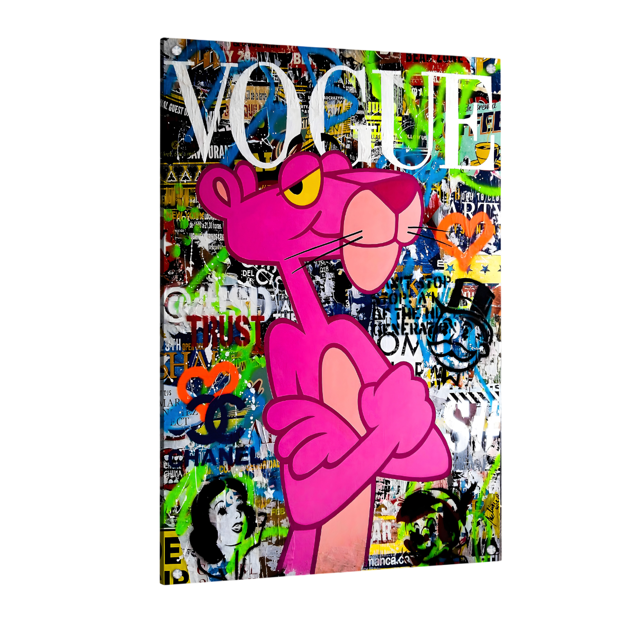 Tableau Panthère Rose - La Maison Du Tableau