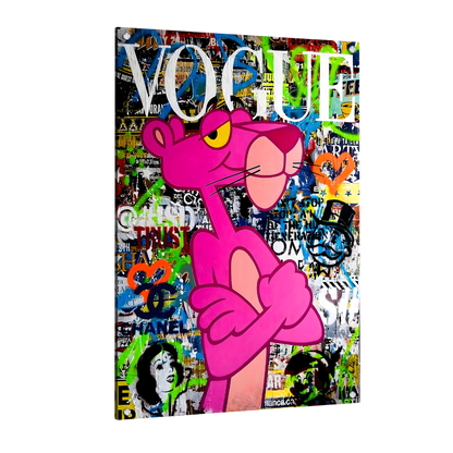 Tableau Panthère Rose - La Maison Du Tableau