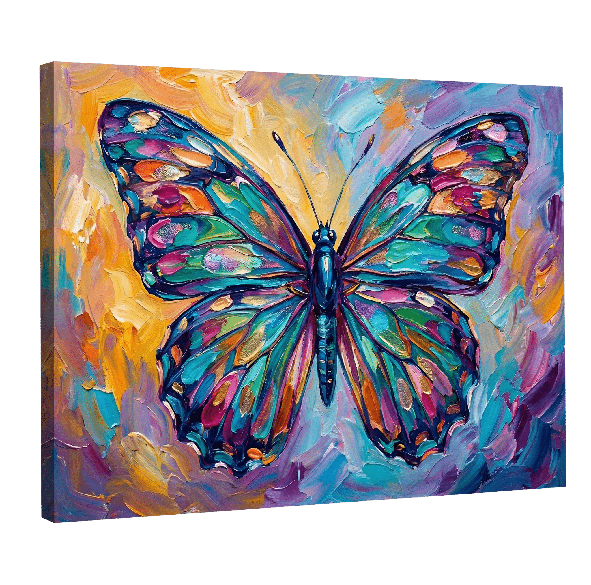 Tableau Papillon Coloré - La Maison Du Tableau