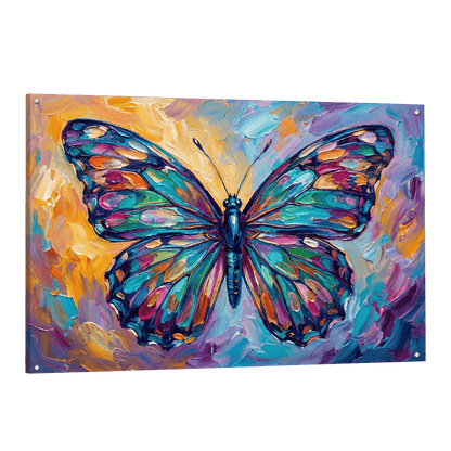Tableau Papillon Coloré - La Maison Du Tableau
