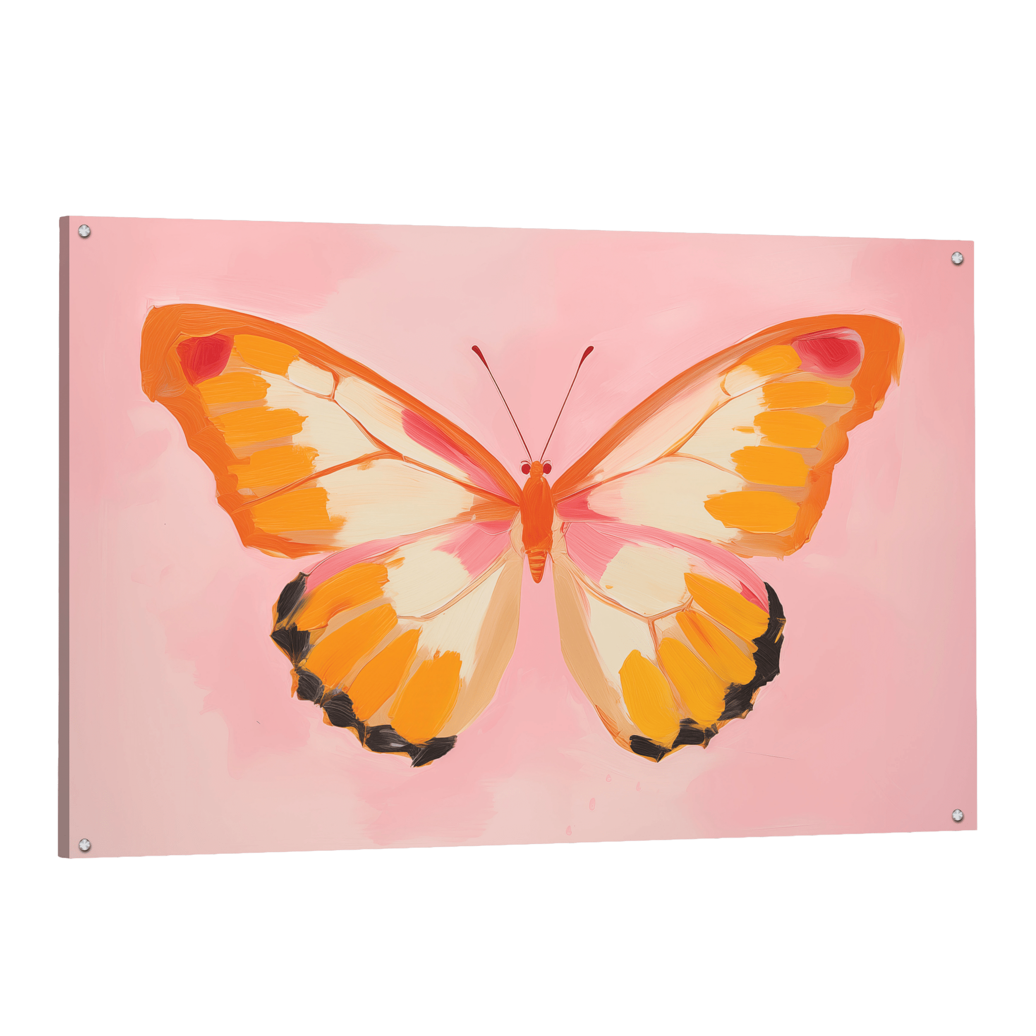 Tableau Papillon Orange - La Maison Du Tableau
