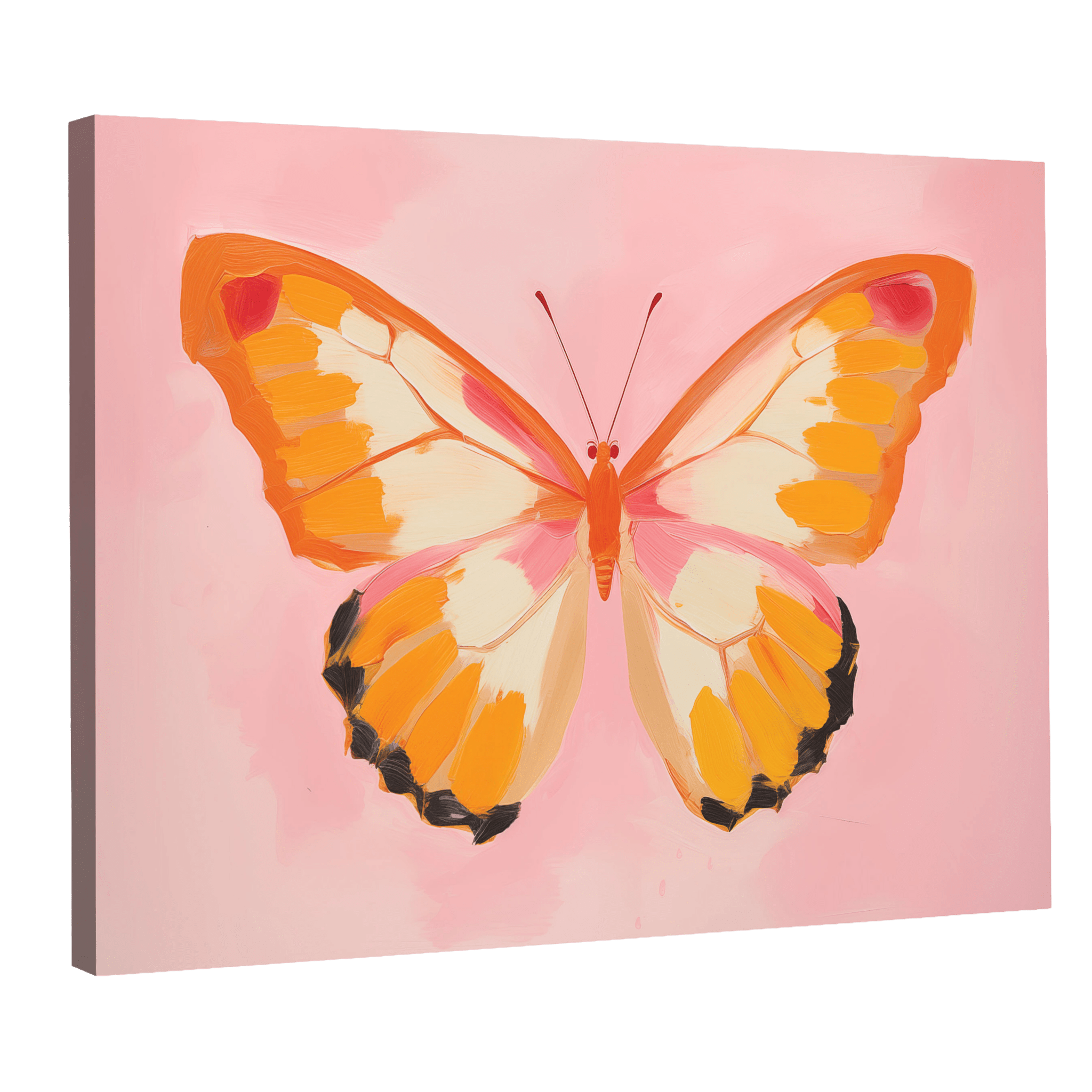 Tableau Papillon Orange - La Maison Du Tableau
