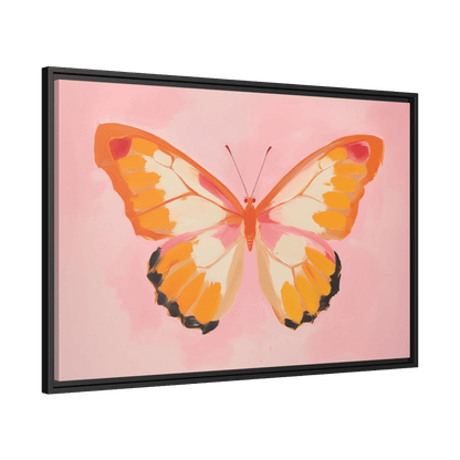 Tableau Papillon Orange - La Maison Du Tableau