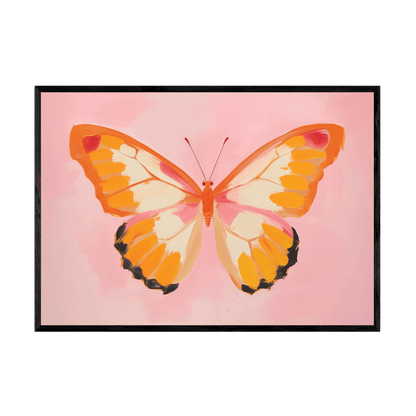 Tableau Papillon Orange - La Maison Du Tableau