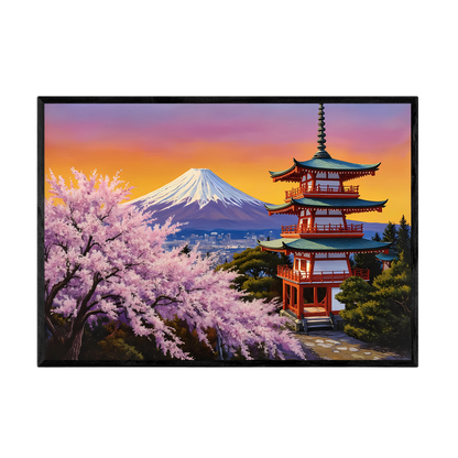 Tableau Paysage Japonais - La Maison Du Tableau