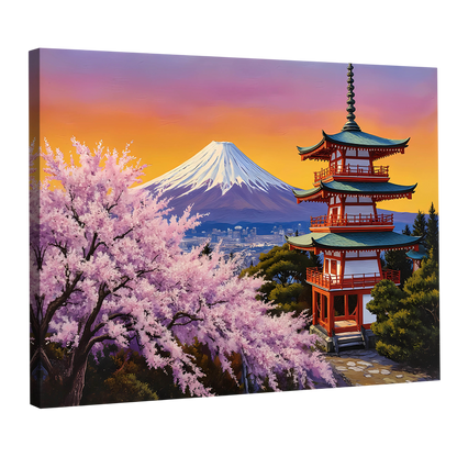 Tableau Paysage Japonais - La Maison Du Tableau