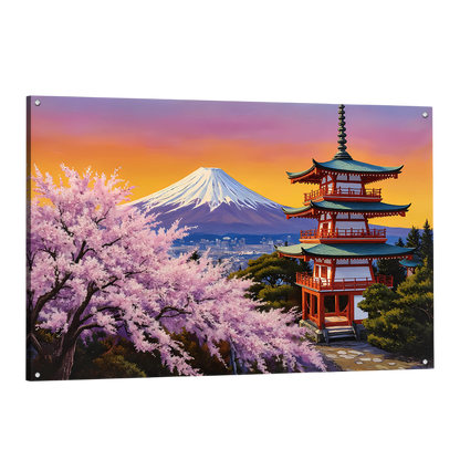 Tableau Paysage Japonais - La Maison Du Tableau