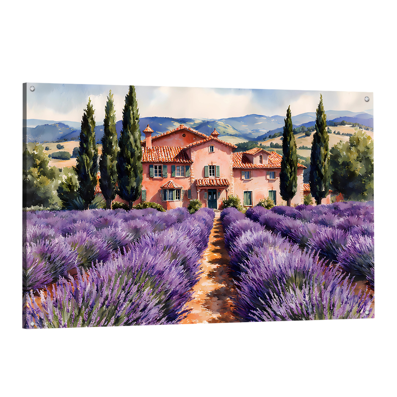 Tableau Paysage Provence - La Maison Du Tableau