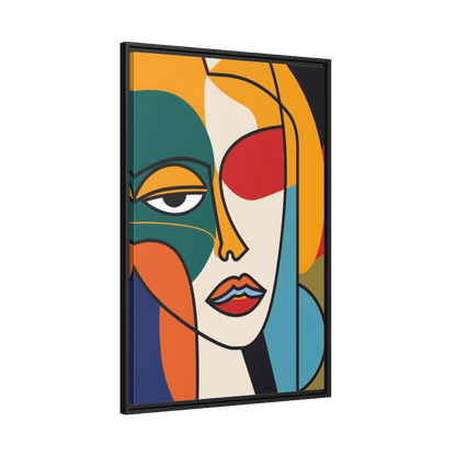 Tableau Peinture Visage Abstrait - La Maison Du Tableau