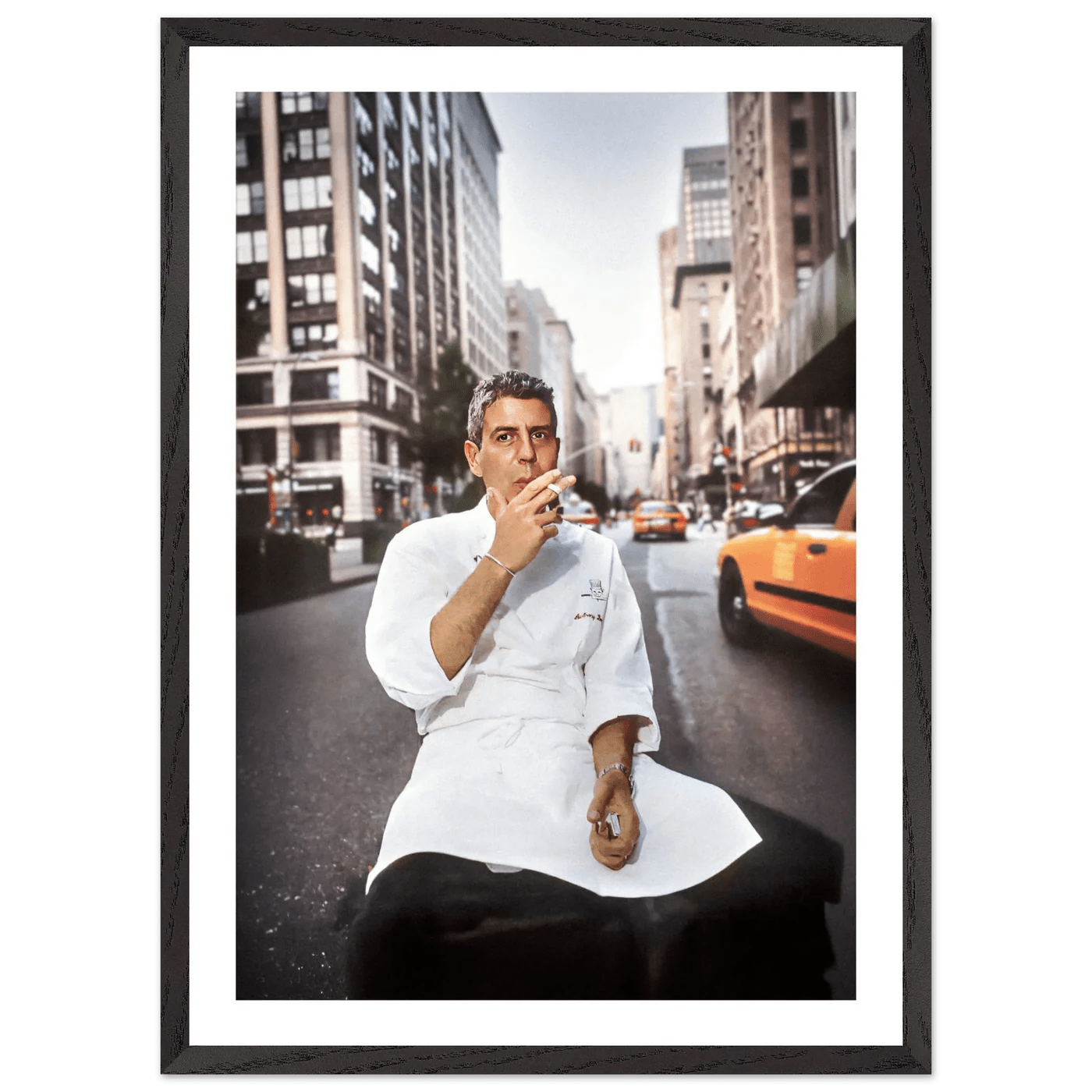 Tableau Photographie Anthony Bourdain New York - La Maison Du Tableau