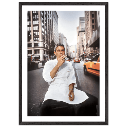 Tableau Photographie Anthony Bourdain New York - La Maison Du Tableau
