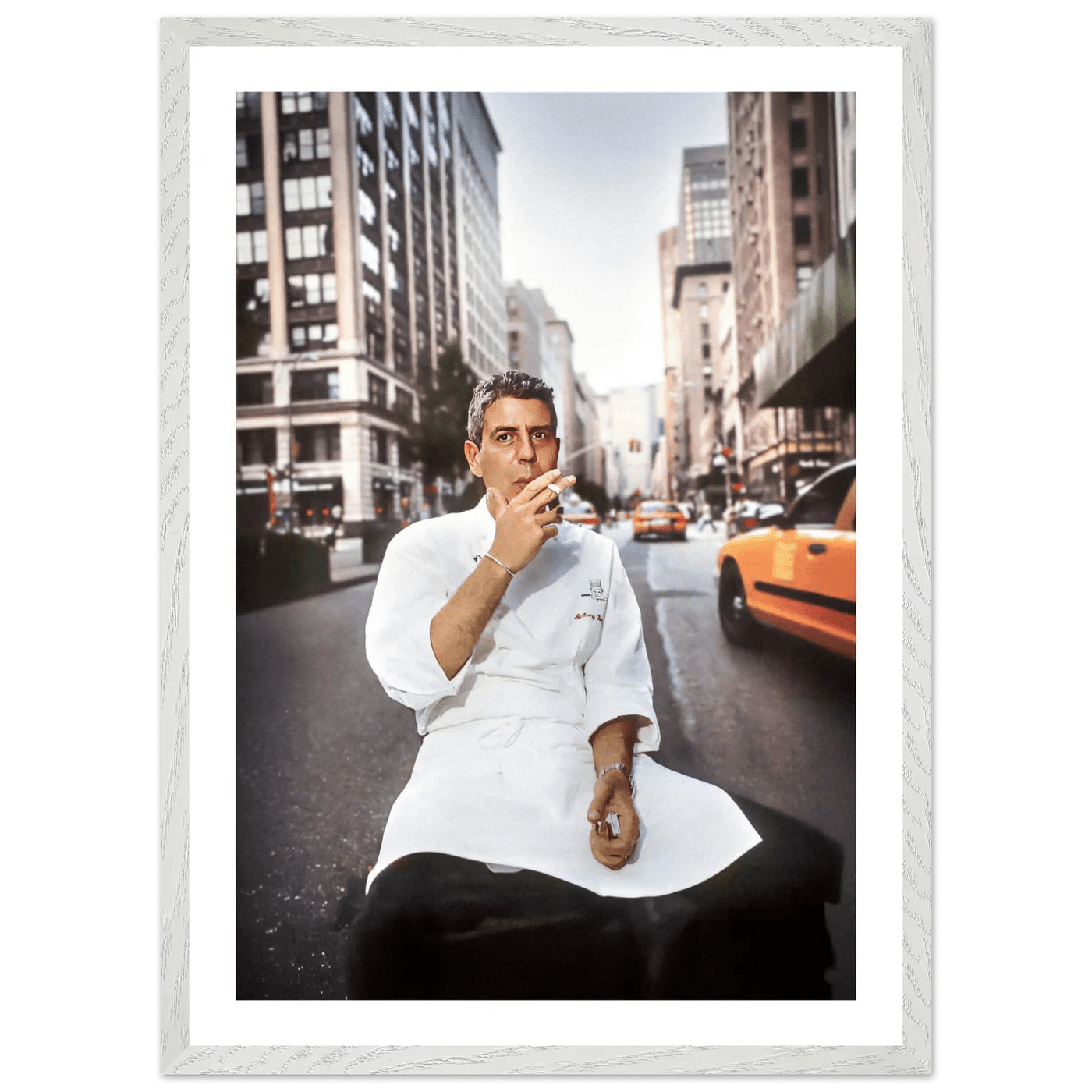 Tableau Photographie Anthony Bourdain New York - La Maison Du Tableau
