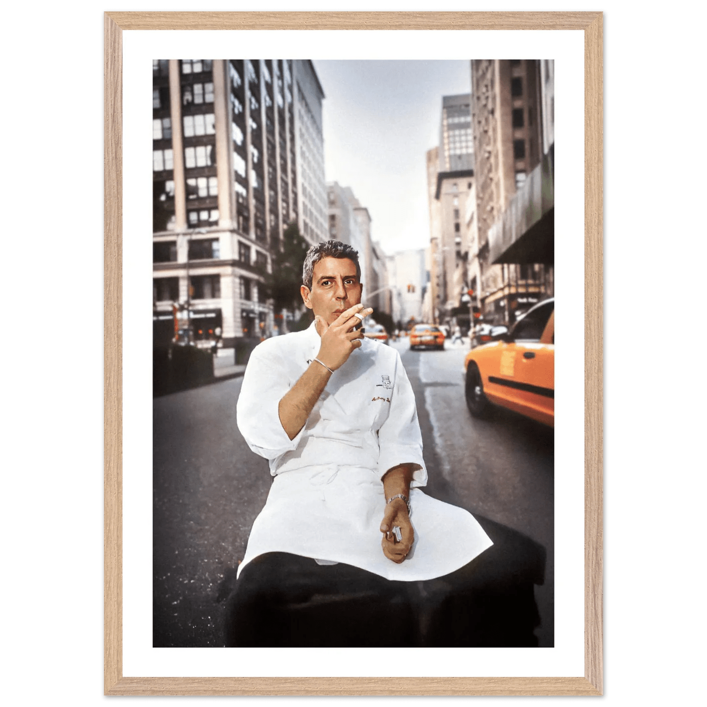 Tableau Photographie Anthony Bourdain New York - La Maison Du Tableau