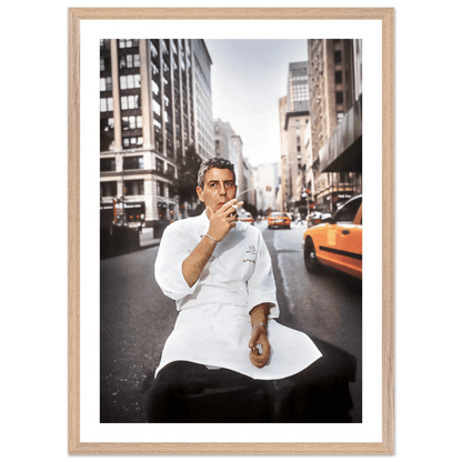 Tableau Photographie Anthony Bourdain New York - La Maison Du Tableau