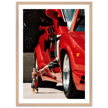 Tableau Photographie Champagne & Supercar - La Maison Du Tableau