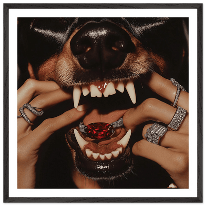 Tableau Photographie Crocs de Rubis - La Maison Du Tableau