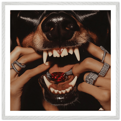 Tableau Photographie Crocs de Rubis - La Maison Du Tableau