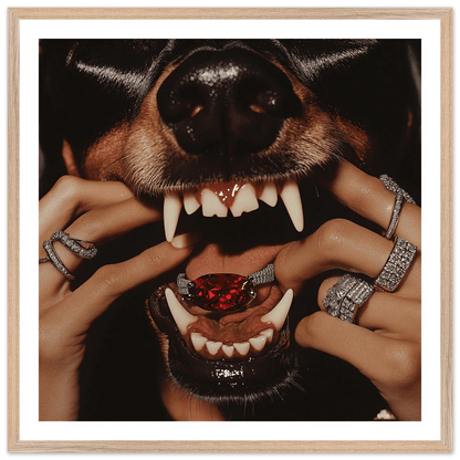 Tableau Photographie Crocs de Rubis - La Maison Du Tableau