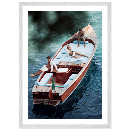 Tableau Photographie Lac de Come Bateau - La Maison Du Tableau