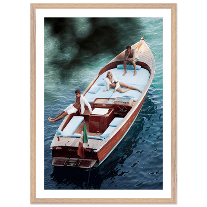 Tableau Photographie Lac de Come Bateau - La Maison Du Tableau