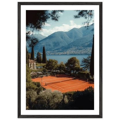 Tableau Photographie Lac de Côme Tennis - La Maison Du Tableau