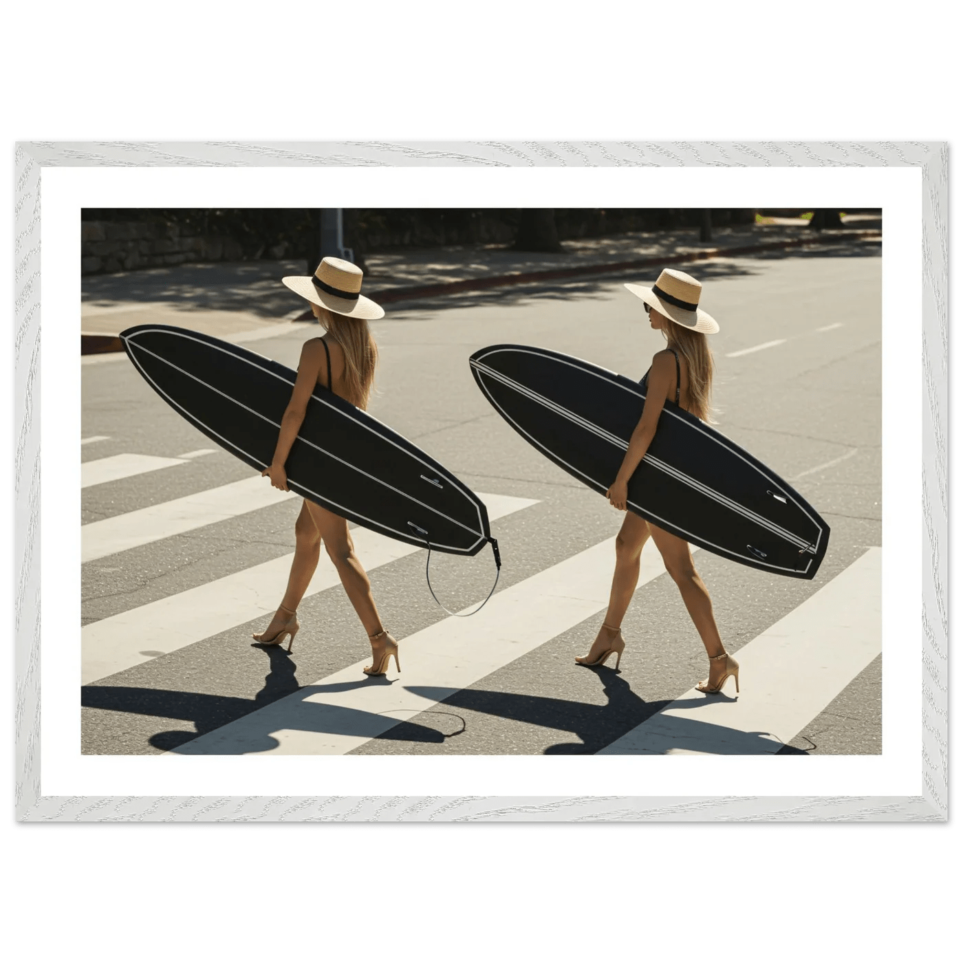 Tableau Photographie Surfeuses en Talons - La Maison Du Tableau