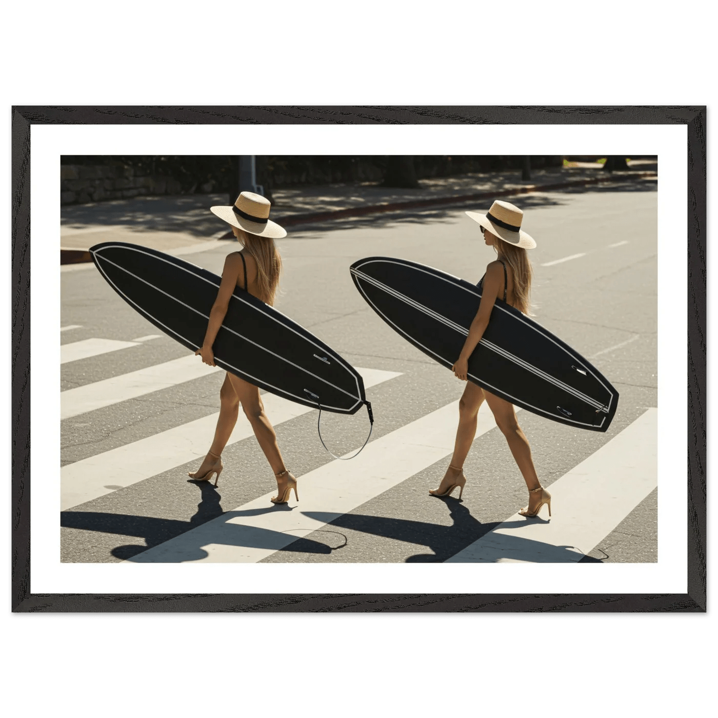 Tableau Photographie Surfeuses en Talons - La Maison Du Tableau