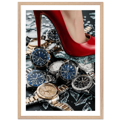 Tableau Photographie Talons Rouges Montres de Luxe - La Maison Du Tableau