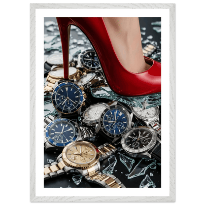 Tableau Photographie Talons Rouges Montres de Luxe - La Maison Du Tableau