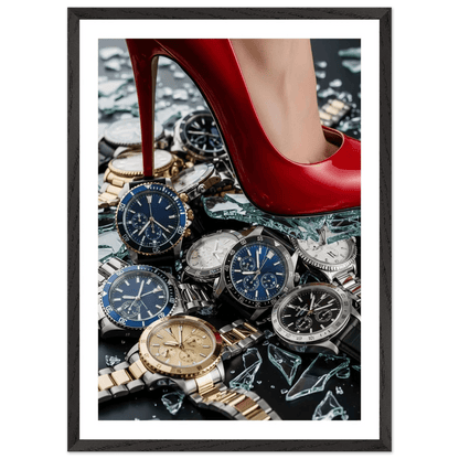 Tableau Photographie Talons Rouges Montres de Luxe - La Maison Du Tableau