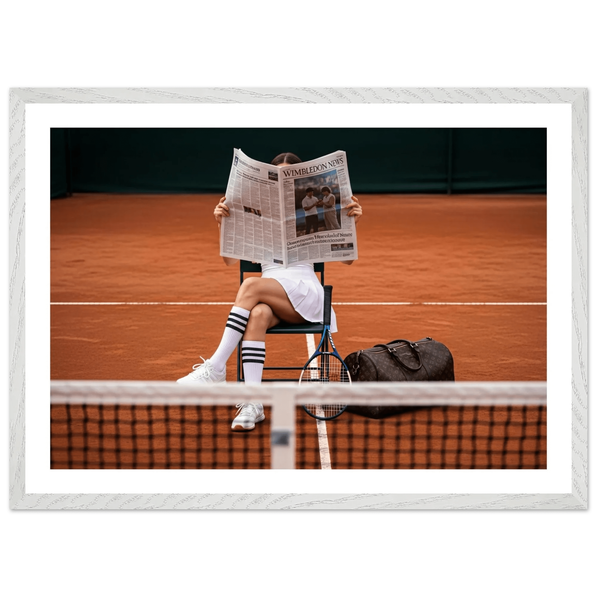 Tableau Photographie Tennis & Élégance - La Maison Du Tableau