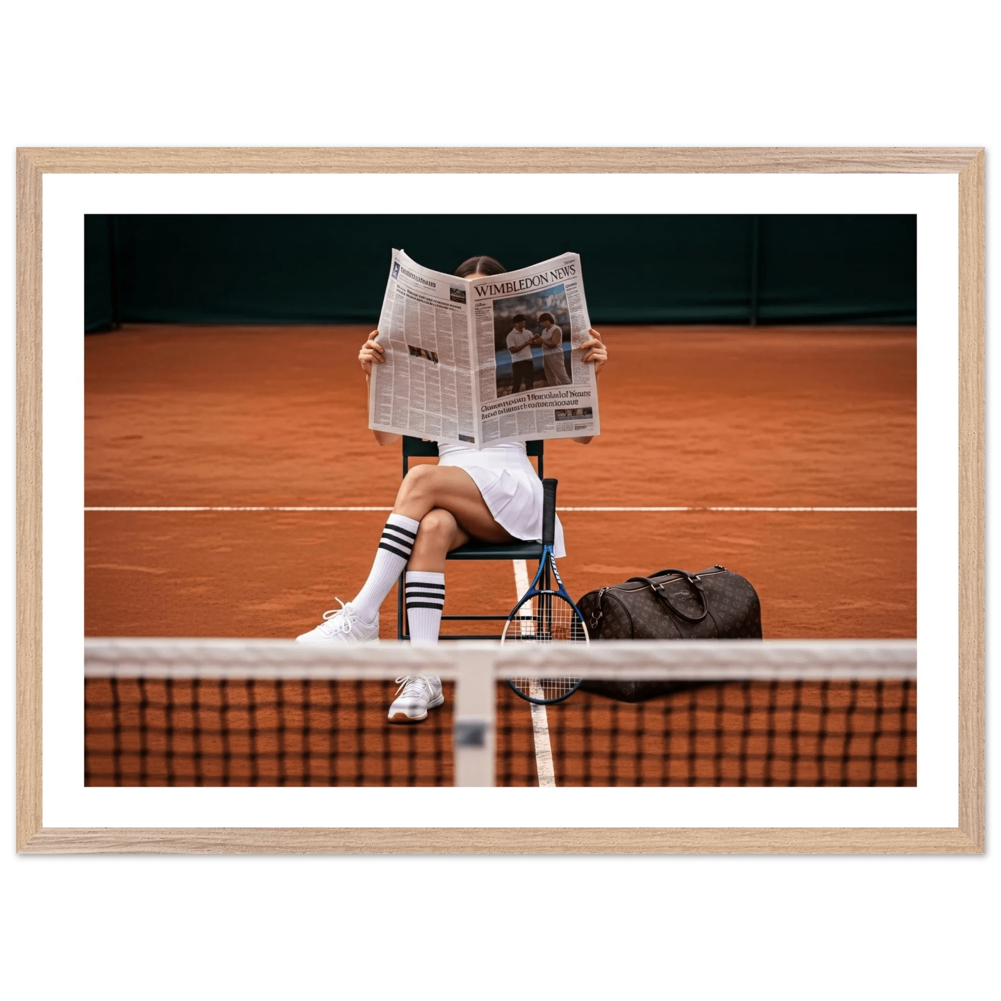 Tableau Photographie Tennis & Élégance - La Maison Du Tableau
