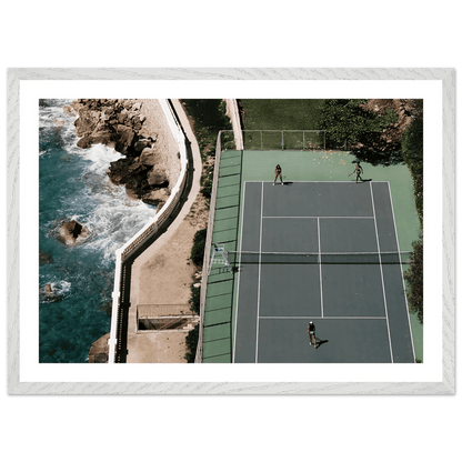 Tableau Photographie Tennis en Bord de Mer - La Maison Du Tableau