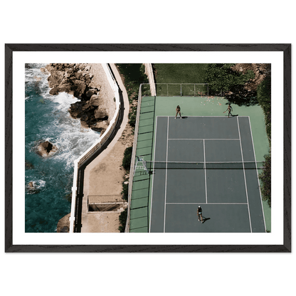 Tableau Photographie Tennis en Bord de Mer - La Maison Du Tableau