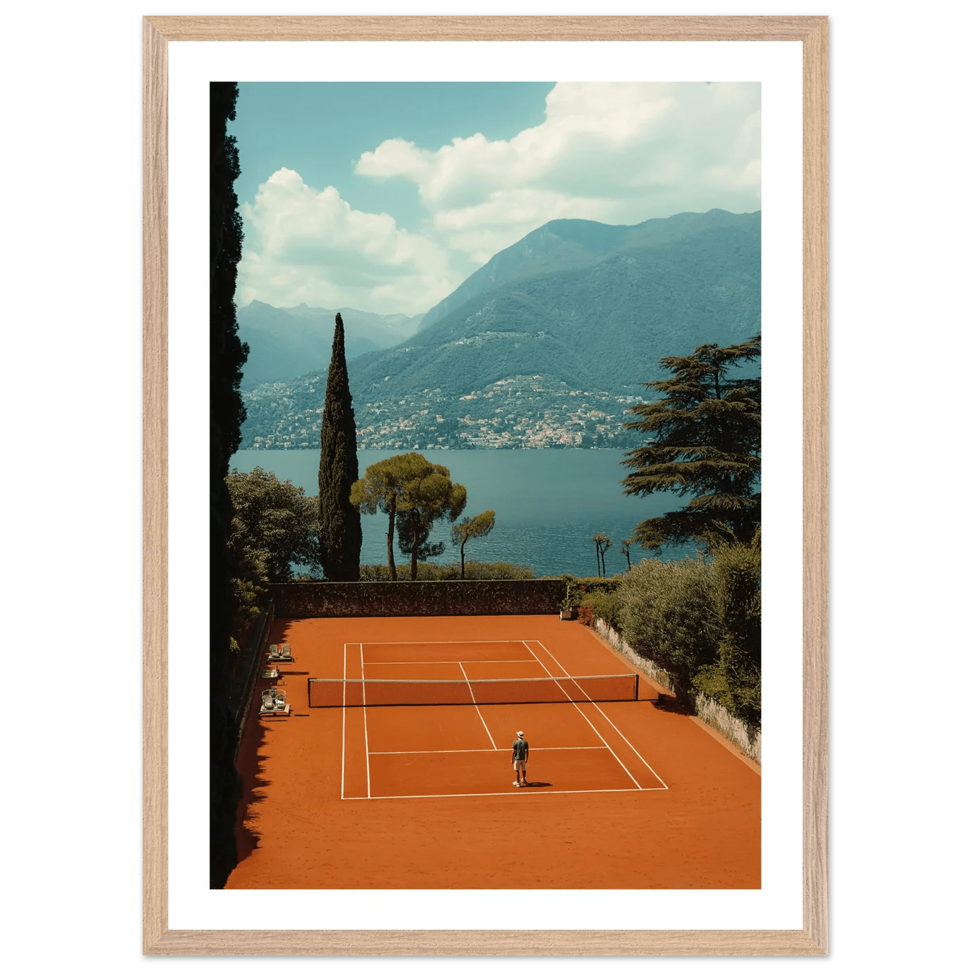 Tableau Photographie Tennis Lac de Côme - La Maison Du Tableau