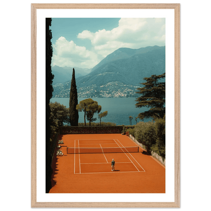 Tableau Photographie Tennis Lac de Côme - La Maison Du Tableau