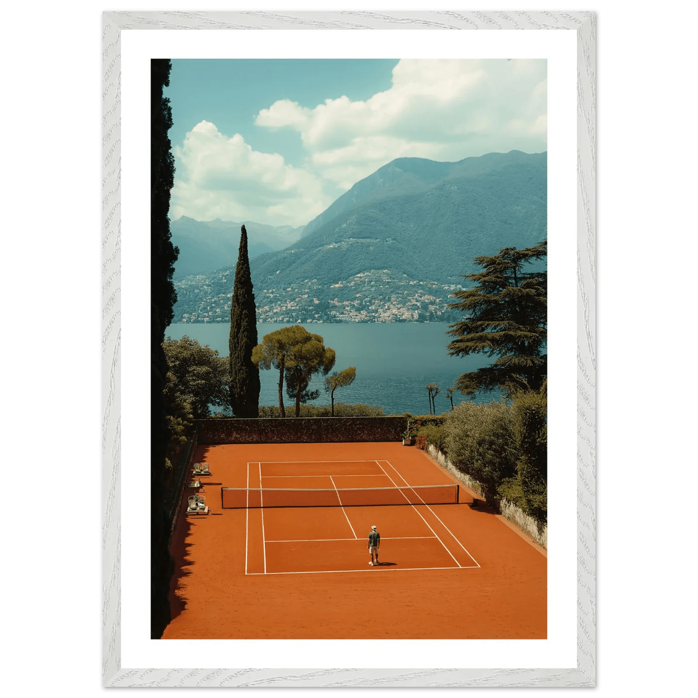 Tableau Photographie Tennis Lac de Côme - La Maison Du Tableau