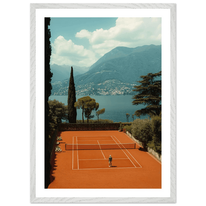 Tableau Photographie Tennis Lac de Côme - La Maison Du Tableau