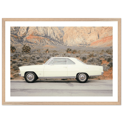 Tableau Photographie Voiture Américaine Vintage Désert - La Maison Du Tableau