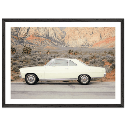 Tableau Photographie Voiture Américaine Vintage Désert - La Maison Du Tableau
