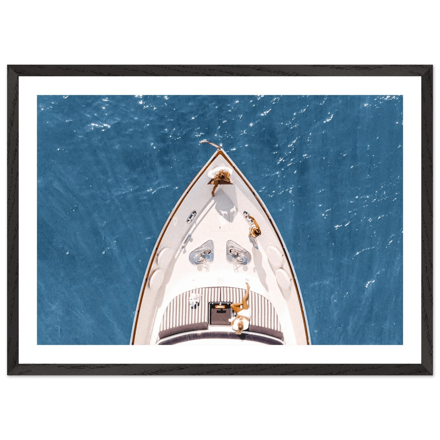 Tableau Photographie Yacht Mer Azur - La Maison Du Tableau