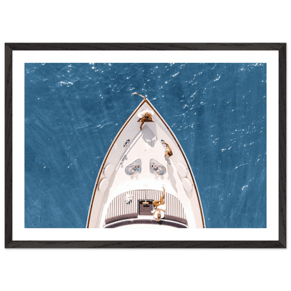 Tableau Photographie Yacht Mer Azur - La Maison Du Tableau