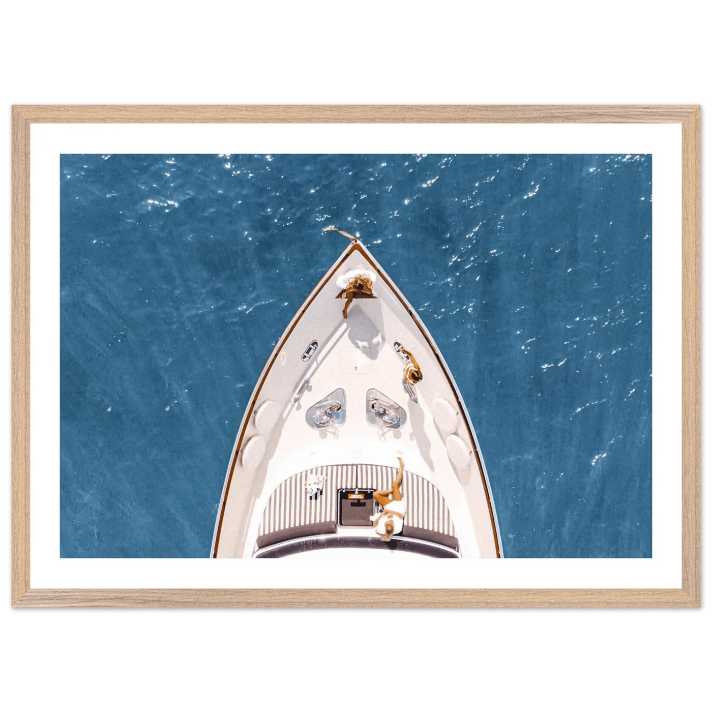 Tableau Photographie Yacht Mer Azur - La Maison Du Tableau