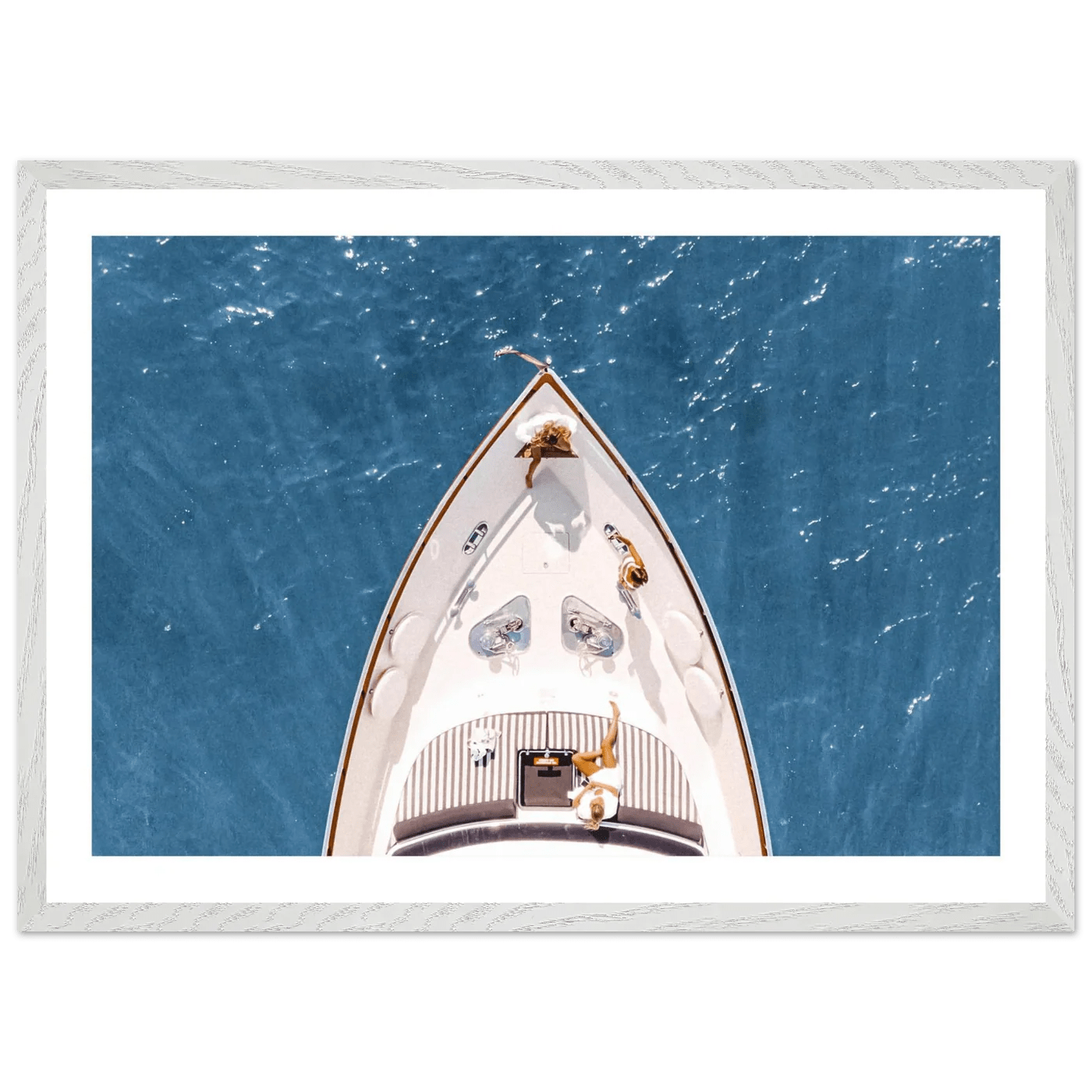 Tableau Photographie Yacht Mer Azur - La Maison Du Tableau