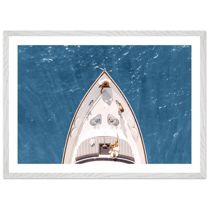 Tableau Photographie Yacht Mer Azur - La Maison Du Tableau