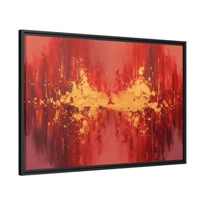 Tableau Rouge Abstrait - La Maison Du Tableau