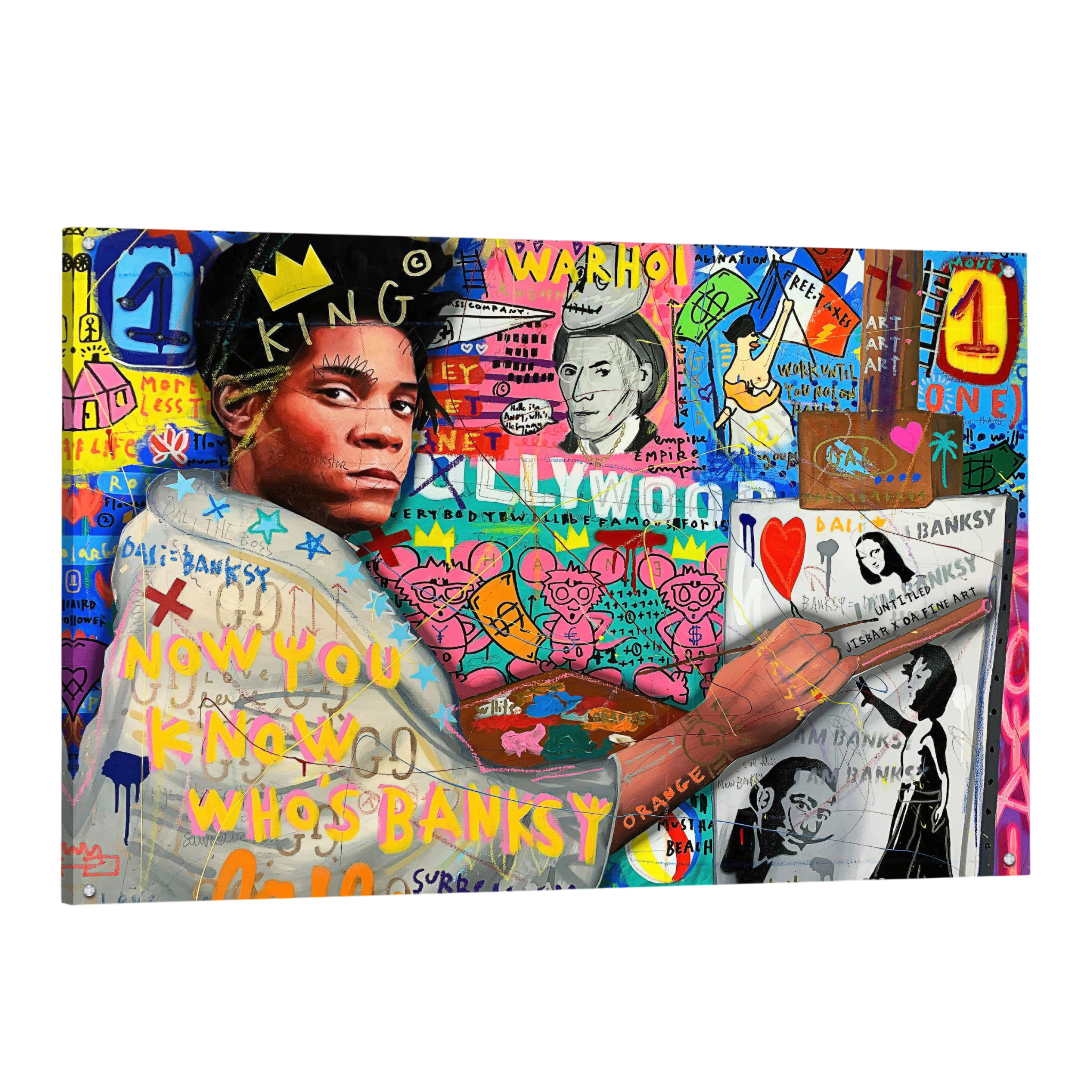 Tableau Street Art Basquiat - La Maison Du Tableau