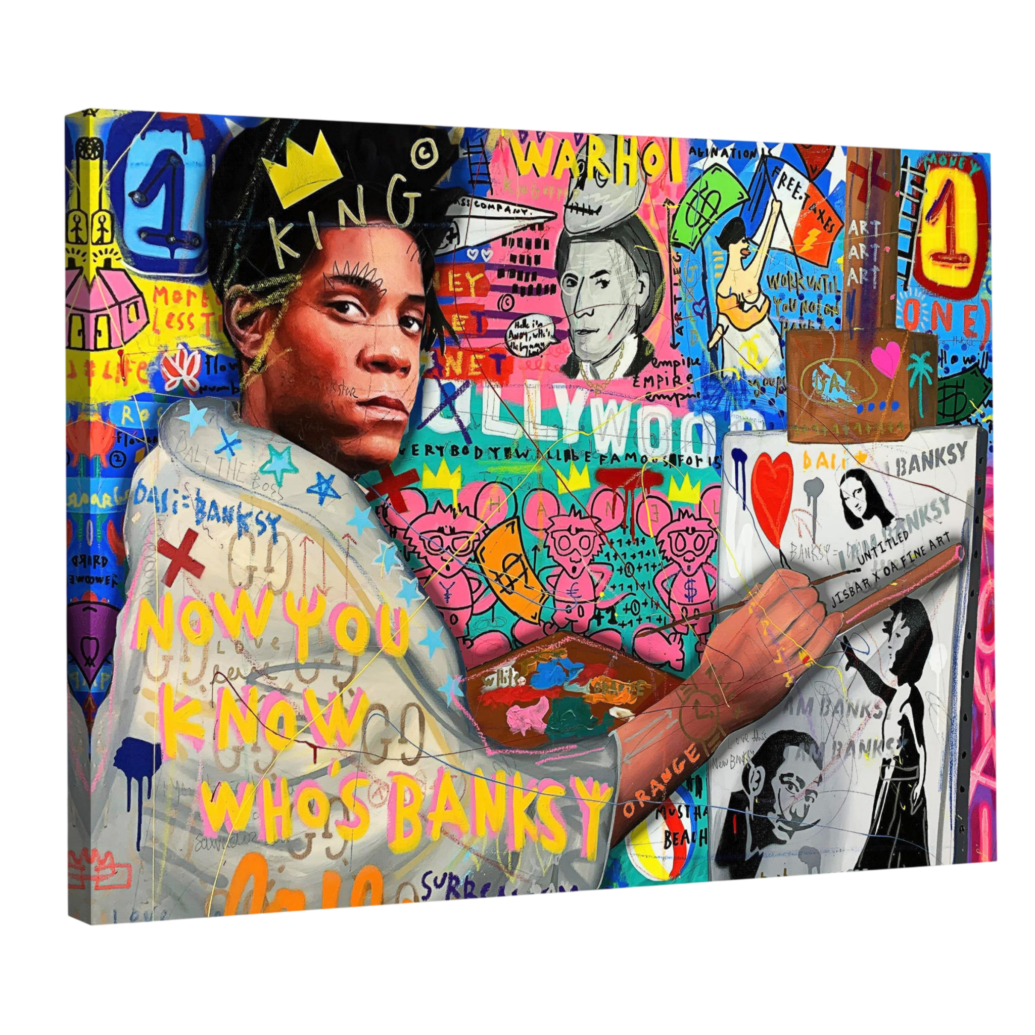 Tableau Street Art Basquiat - La Maison Du Tableau