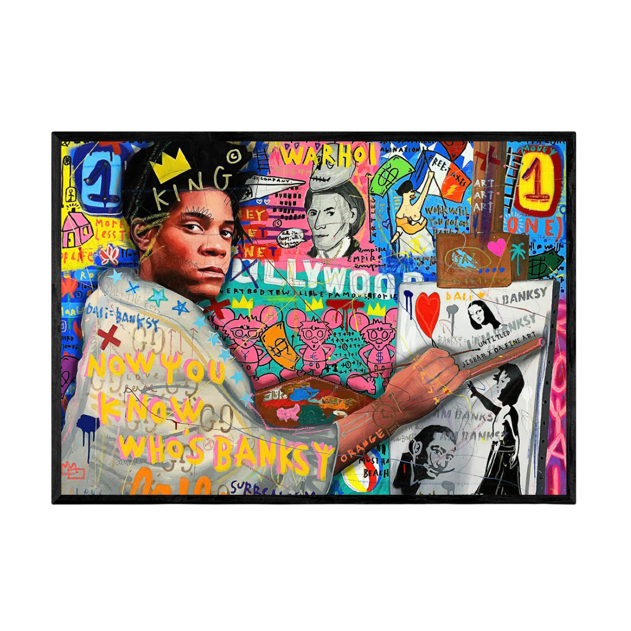 Tableau Street Art Basquiat - La Maison Du Tableau