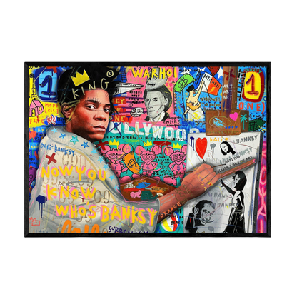 Tableau Street Art Basquiat - La Maison Du Tableau